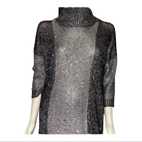 belldini Metallic Tunic Sz Large - Picture 1 of 7